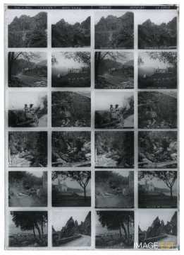 Paysages, église et couvent, vie rurale (Corse)