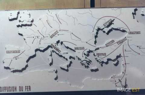 Carte de la diffusion du fer