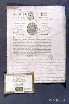 Acte de vente et assignat