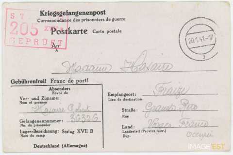 Correspondance des prisonniers de guerre (1941)