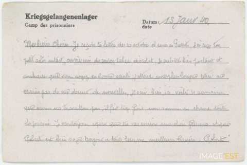 Correspondance des prisonniers de guerre (1940)