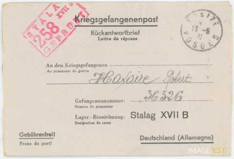 Correspondance des prisonniers de guerre (1941)