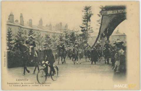 Inauguration du monument Émile Erckmann (Lunéville)