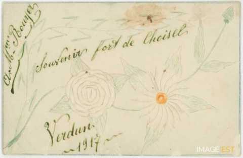 Souvenirs fort de Choisel Verdun 1917