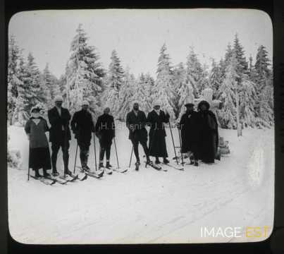 Groupe de skieurs (Gérardmer)