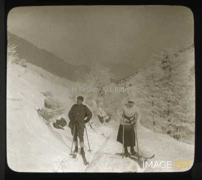 Deux skieurs (Gérardmer)