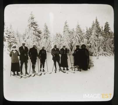 Groupe de skieurs (Gérardmer)