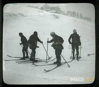 Groupe de skieurs (Gérardmer)