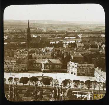 Place de la Comédie et temple de Garnison (Metz)