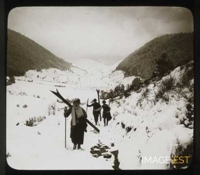 Groupe de skieurs (Gérardmer)