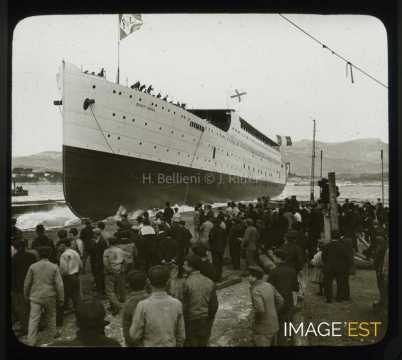 Lancement du paquebot Santa Anna (La Seyne-sur-Mer)
