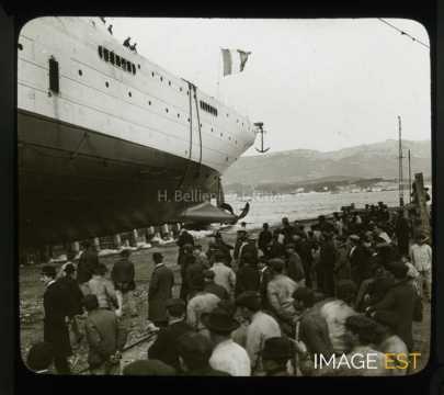 Lancement du paquebot Santa Anna (La Seyne-sur-Mer)