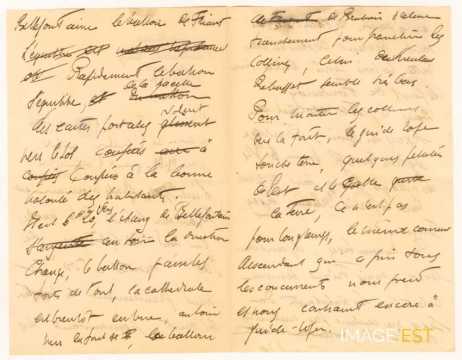 Lettre d'Antonin Bergeret (1910)