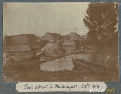 Pont détruit (Matougues)