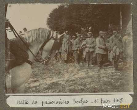 Halte de prisonniers allemands (Pas-de-Calais)