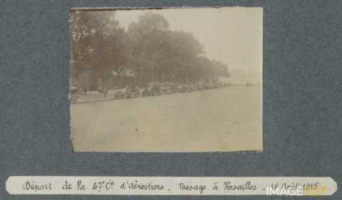 Véhicules de la 47e compagnie d'aérostiers (Versailles)