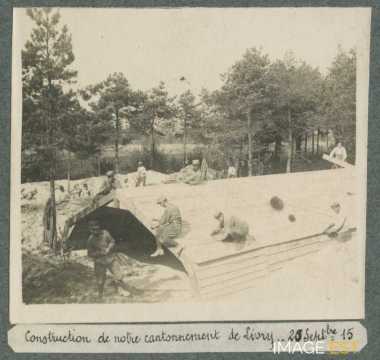 Construction d'un cantonnement (Livry-Louvercy)
