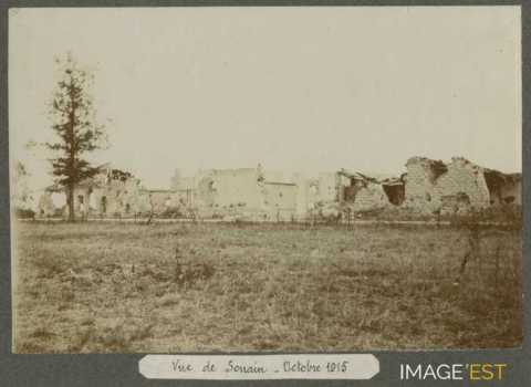 Souain en ruine (Marne)