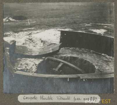Coupole blindée détruite