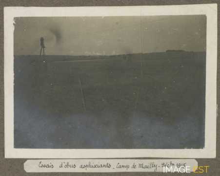 Essais d'obus au gaz (Mailly-le-Camp)