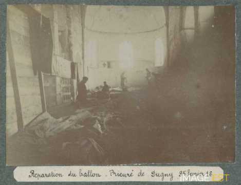 Réparation d'un ballon (Dugny-sur-Meuse)