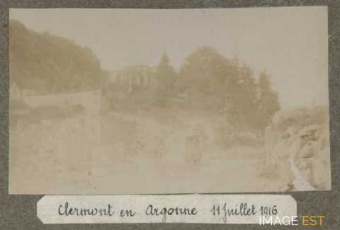 Clermont-en-Argonne en 1916 (Meuse)