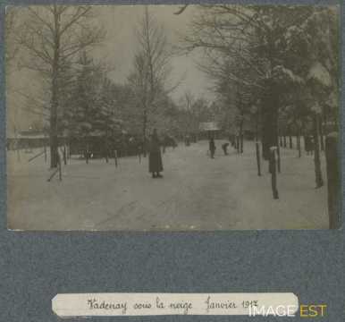 Vadenay en hiver (Marne)