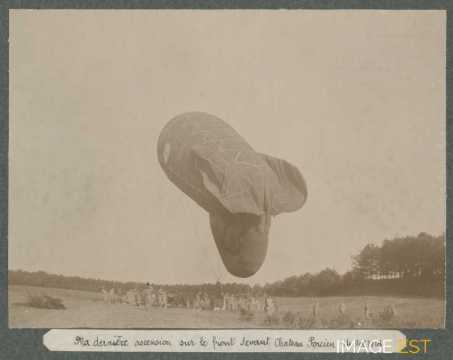 Ascension d'un ballon (Château-Porcien)