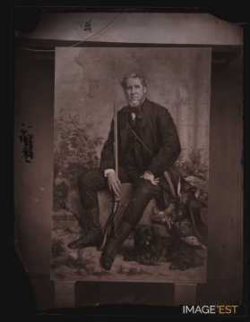 Portrait de John Bowes en chasseur, d'après Eugène Feyen (1863)