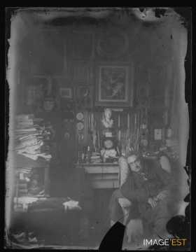 Intérieur d'un atelier d'artiste