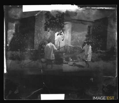 Paludiers au travail (Batz-sur-Mer)