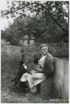 Homme et chien