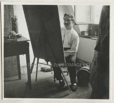 Léopold Poiré (1879-1917) peignant