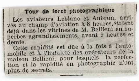 Les aviateurs Leblanc et Aubrun