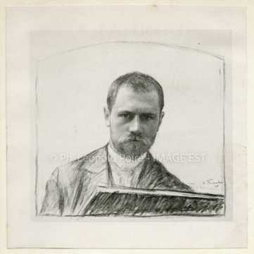 Autoportrait d'Émile Friant (1863-1932)
