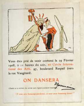 Invitation du Cercle International des Arts (Paris)