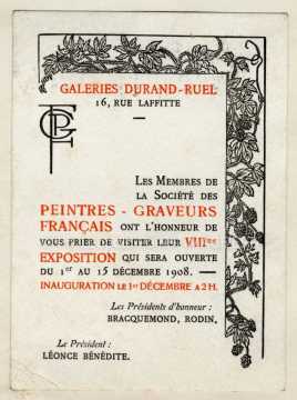 Invitation à une exposition (Paris)