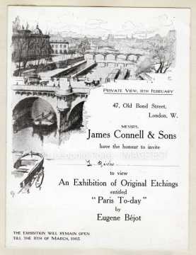 Invitation à une exposition (Londres)