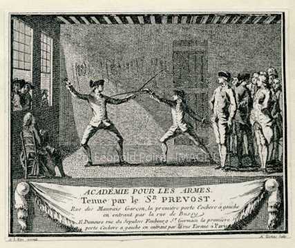 Combat d'escrime