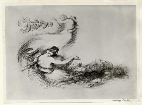 Illustration d'un menu de mariage (Nancy)