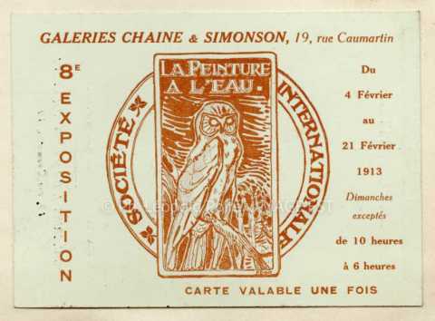 Entrée à une exposition (Paris)