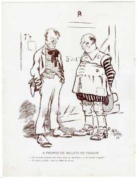 Illustration du programme d'une matinée de gala (Paris)