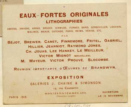 Invitation à une exposition (Paris)