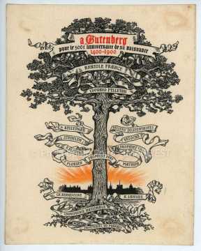 Célébration du 500e anniversaire de Johannes Gutemberg (1400-1468)