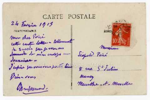 Carte postale de Félix Braquemond (1833-1914)