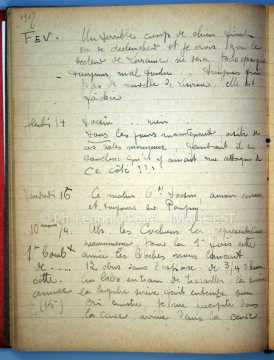 Journal de 1917 de Léopold Poiré (Nancy)