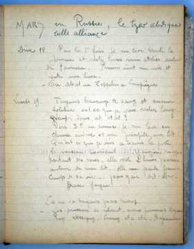 Journal de 1917 de Léopold Poiré (Nancy)