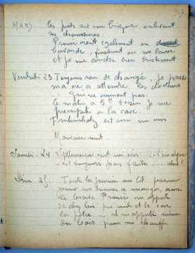 Journal de 1917 de Léopold Poiré (Nancy)