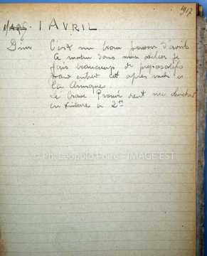 Journal de 1917 de Léopold Poiré (Nancy)
