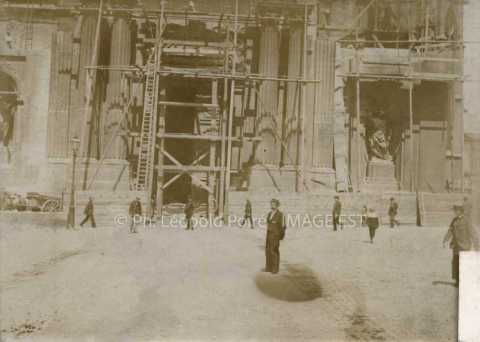Démolition de l'ancien portail de la cathédrale (Metz)